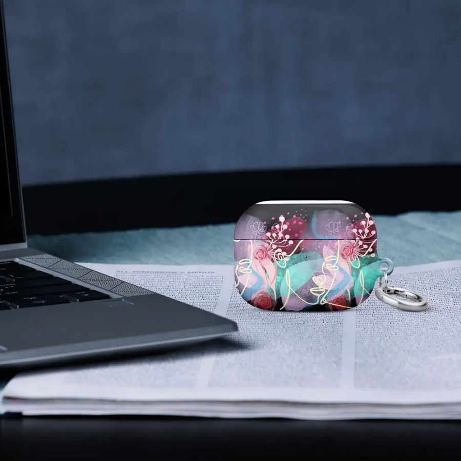 Floral Whirlwind AirPods® Case for the ladies girls teens who love music product image (52)