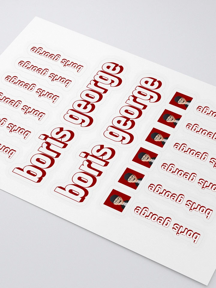 boris george Sticker Sheet product image (2)