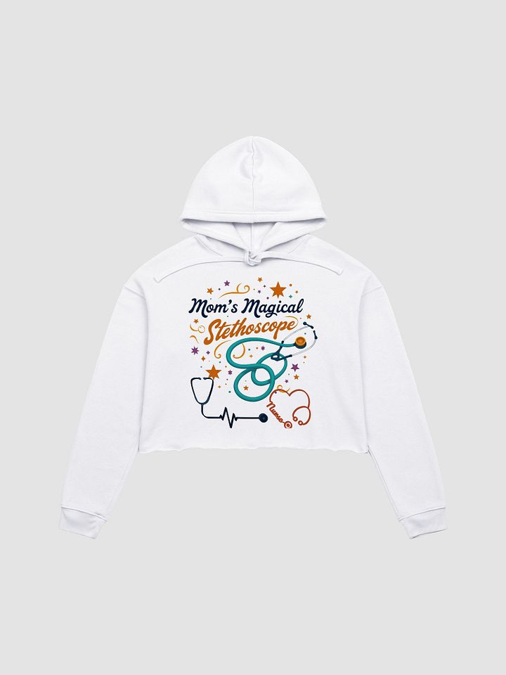 Mom's Magical Stethoscope Crop Hoodie product image (2)