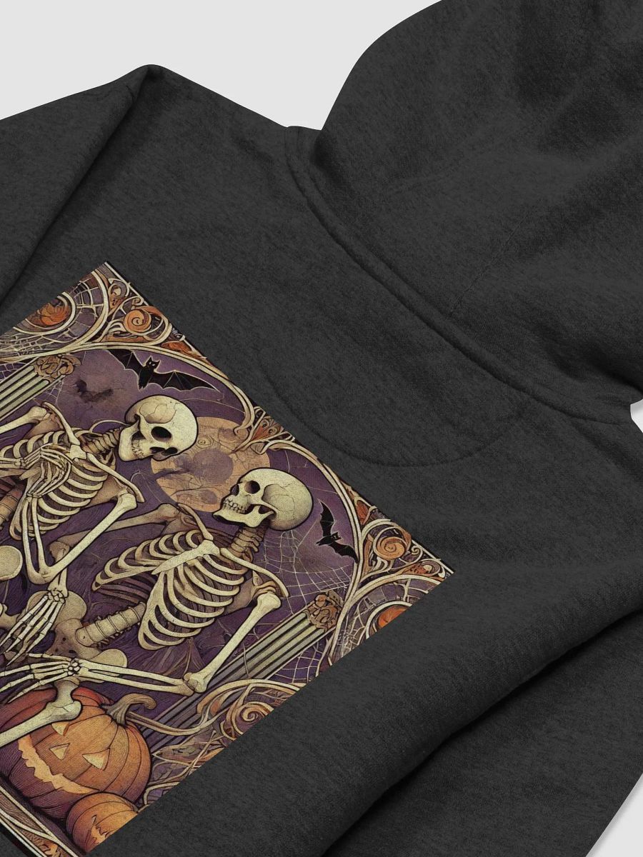 Art Nouveau Skeleton Hoodie - Elegantly Macabre Gothic Style for Halloween product image (4)