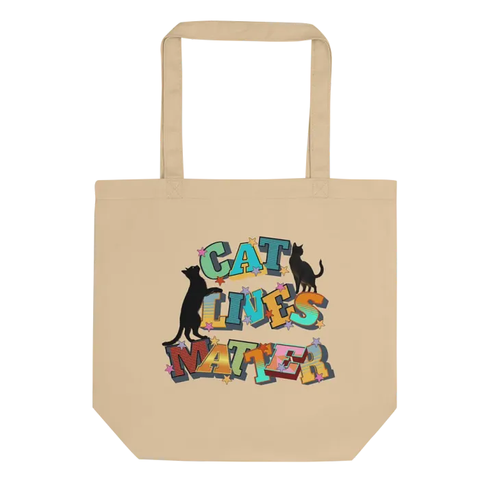 Cat Lives Matter Star-Studded Tote Bag product image (1)