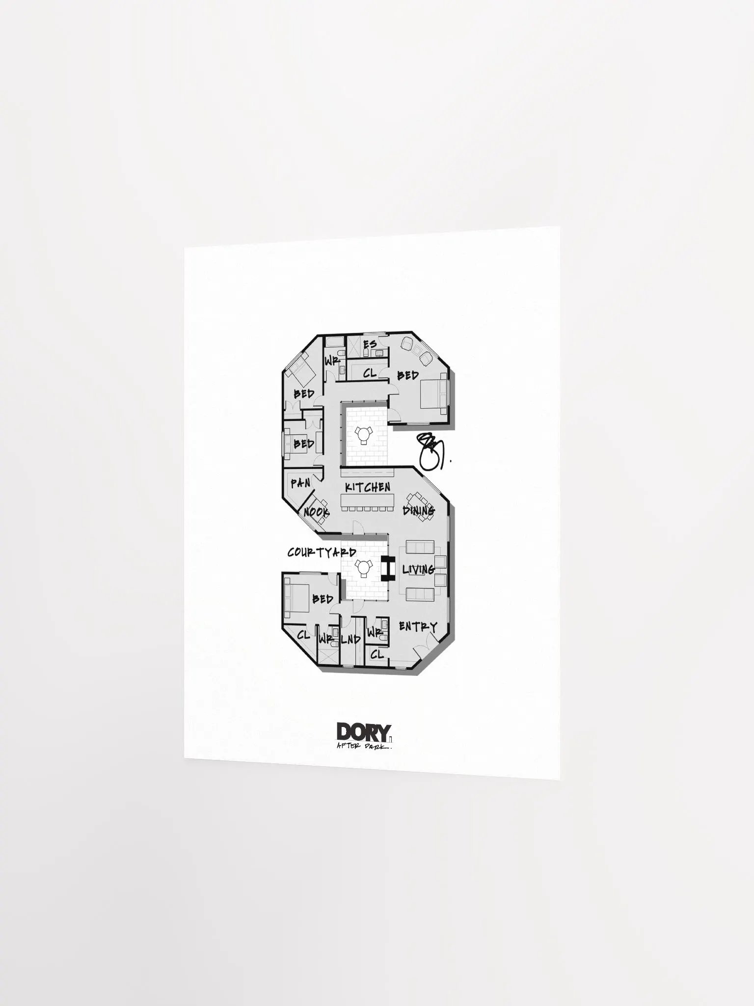 Alphabet Floor Plan Poster - S product image (2)