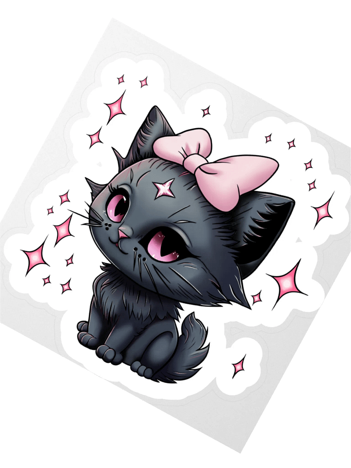 Tiny Terror Kiss Cut Stickers - No Words product image (6)