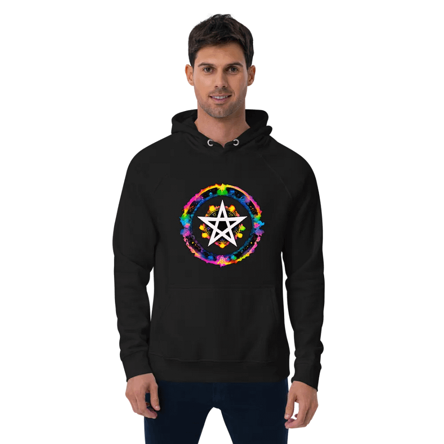 [Pentagram] Unisex Eco Raglan Hoodie product image (5)