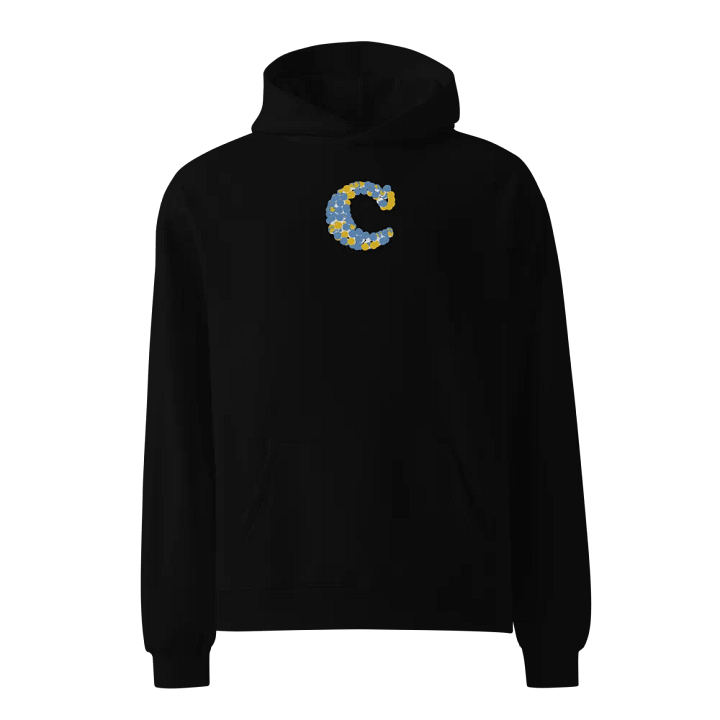 Initial Letter Of Name "C" is Embroidered Unisex Oversized Hoodie product image (1)
