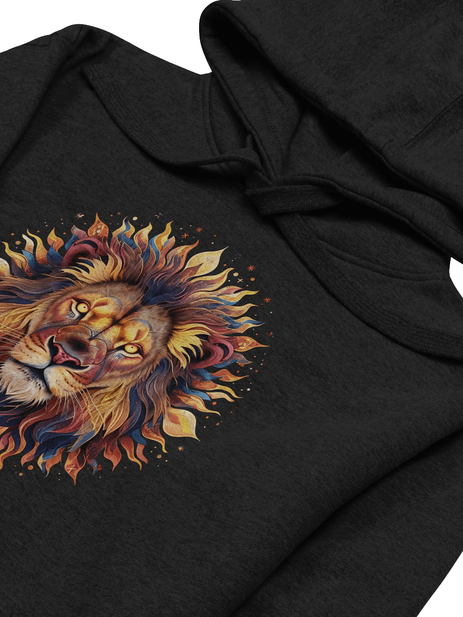 Celestial Majesty: The Fiery Spirit of the Lion - Unisex Premium Hoodie product image (4)