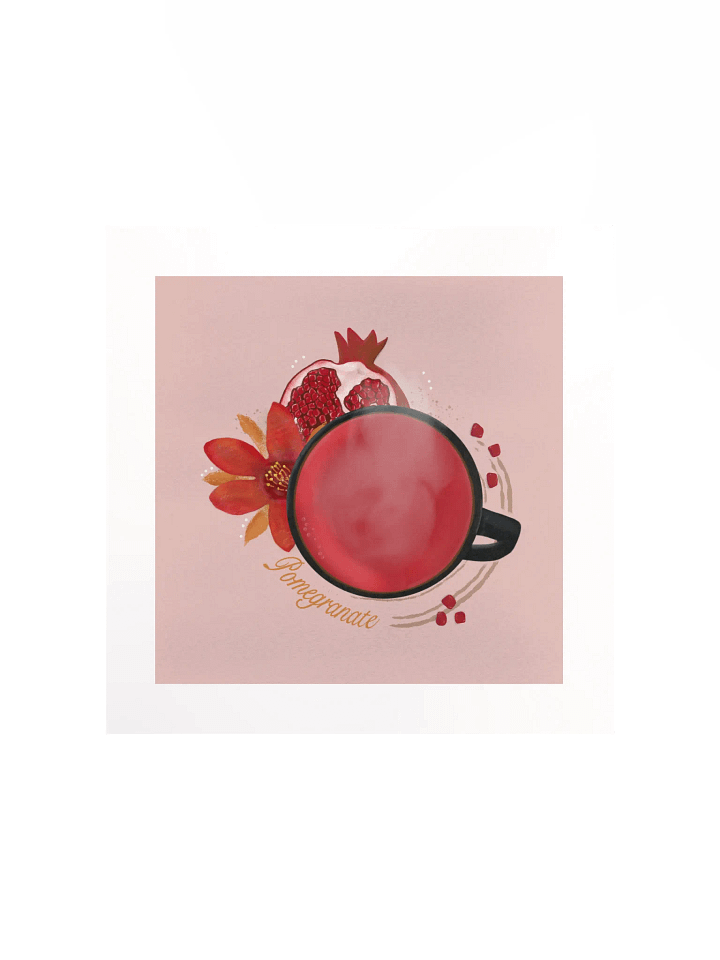 Pomegranate Herbal Tea Matte Poster - Pink product image (1)