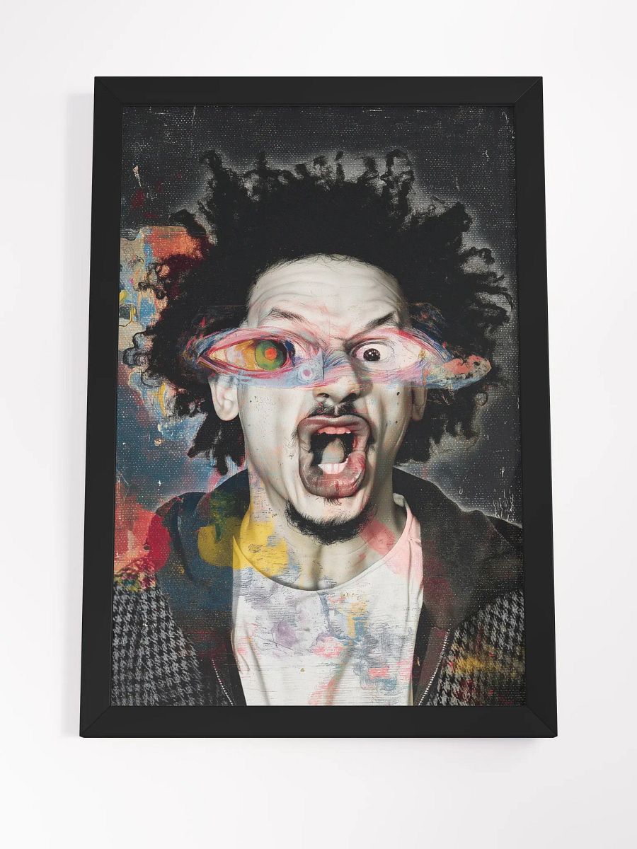 Surreal Eric Andre Eco-Friendly Ayous Wood Framed Matte Poster product image (7)