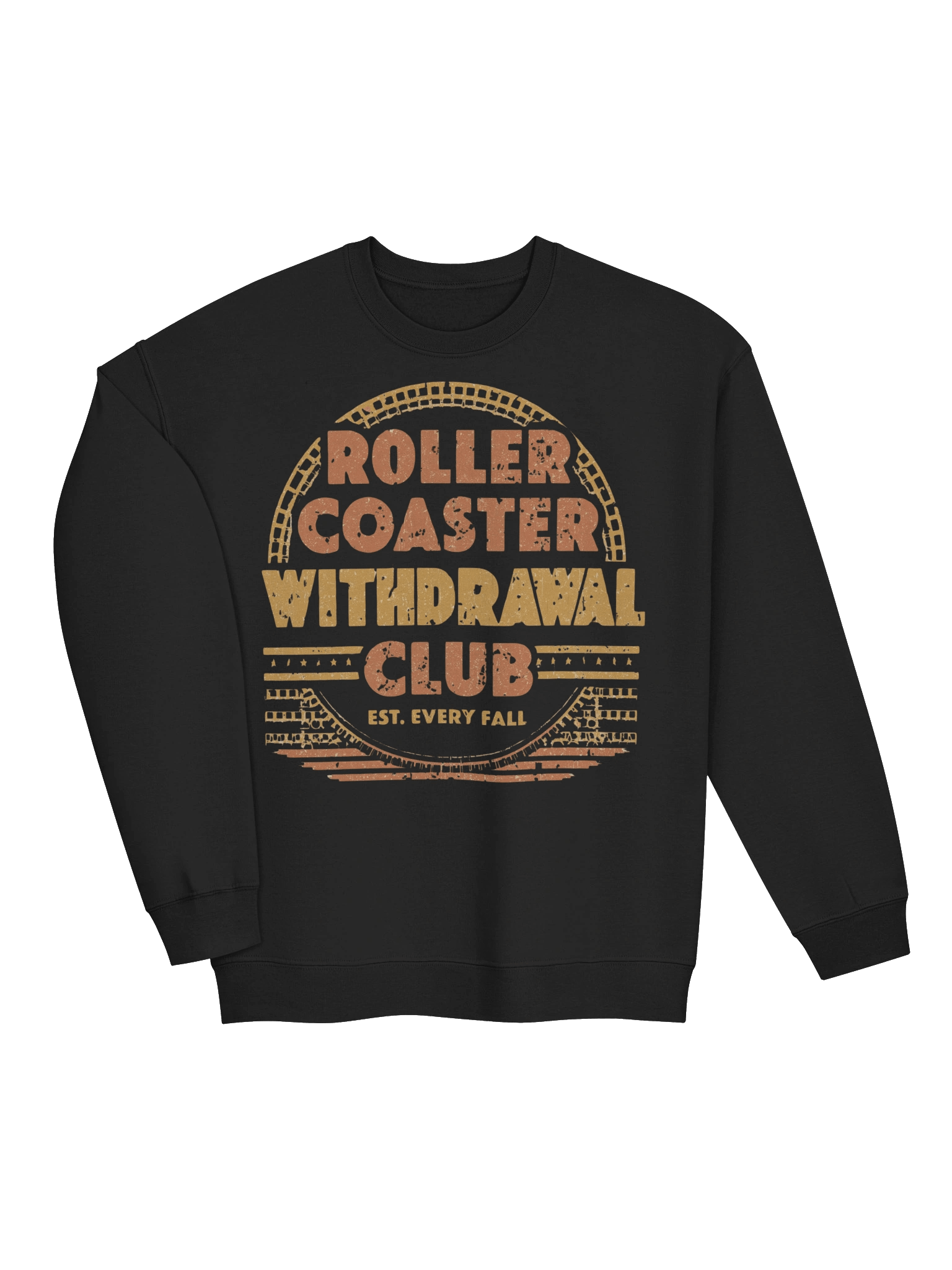 Roller Coaster Withdrawal Club Sweatshirt – Funny Fall Theme Park Fan Gift product image (2)