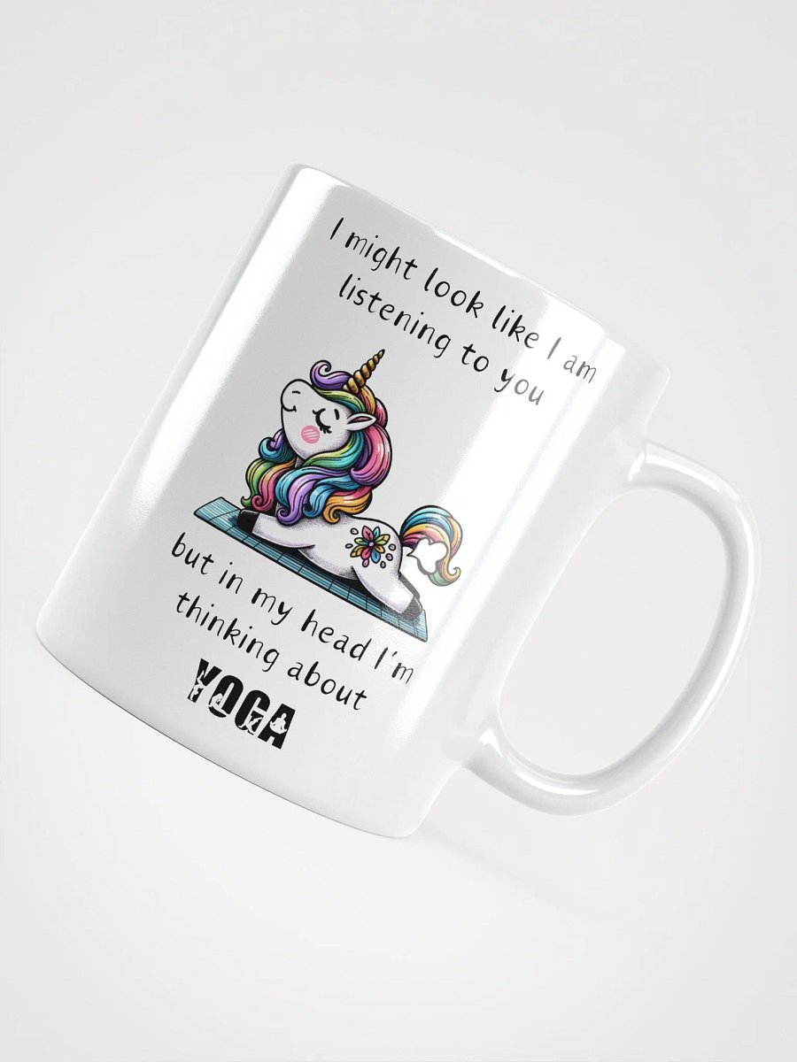 "Unicorn Yoga Pose" White Coffee Mug - Available in 11, 15, and 20 oz product image (4)