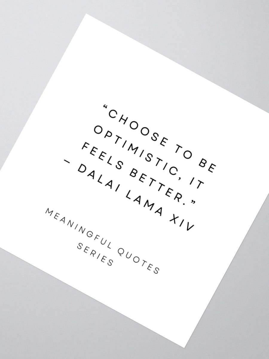 Optimistic Vibes Kiss Cut Stickers product image (4)