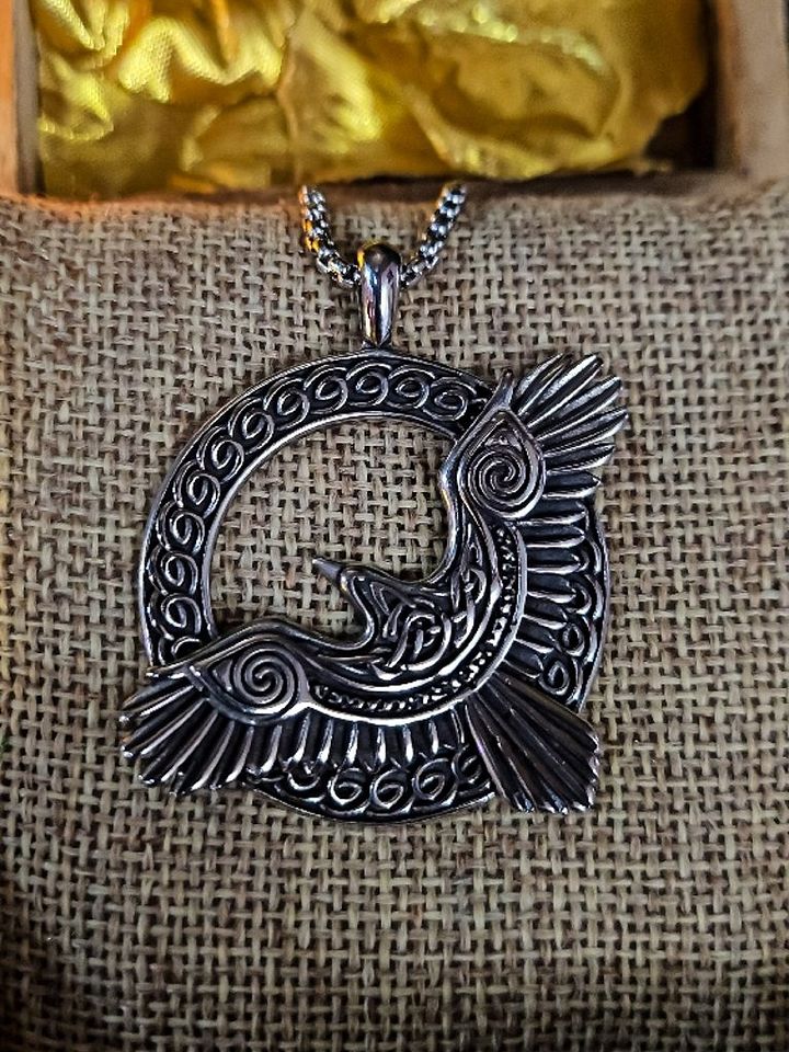 The Armored Kingdom Flight of the Ancient Raven Necklace product image (1)
