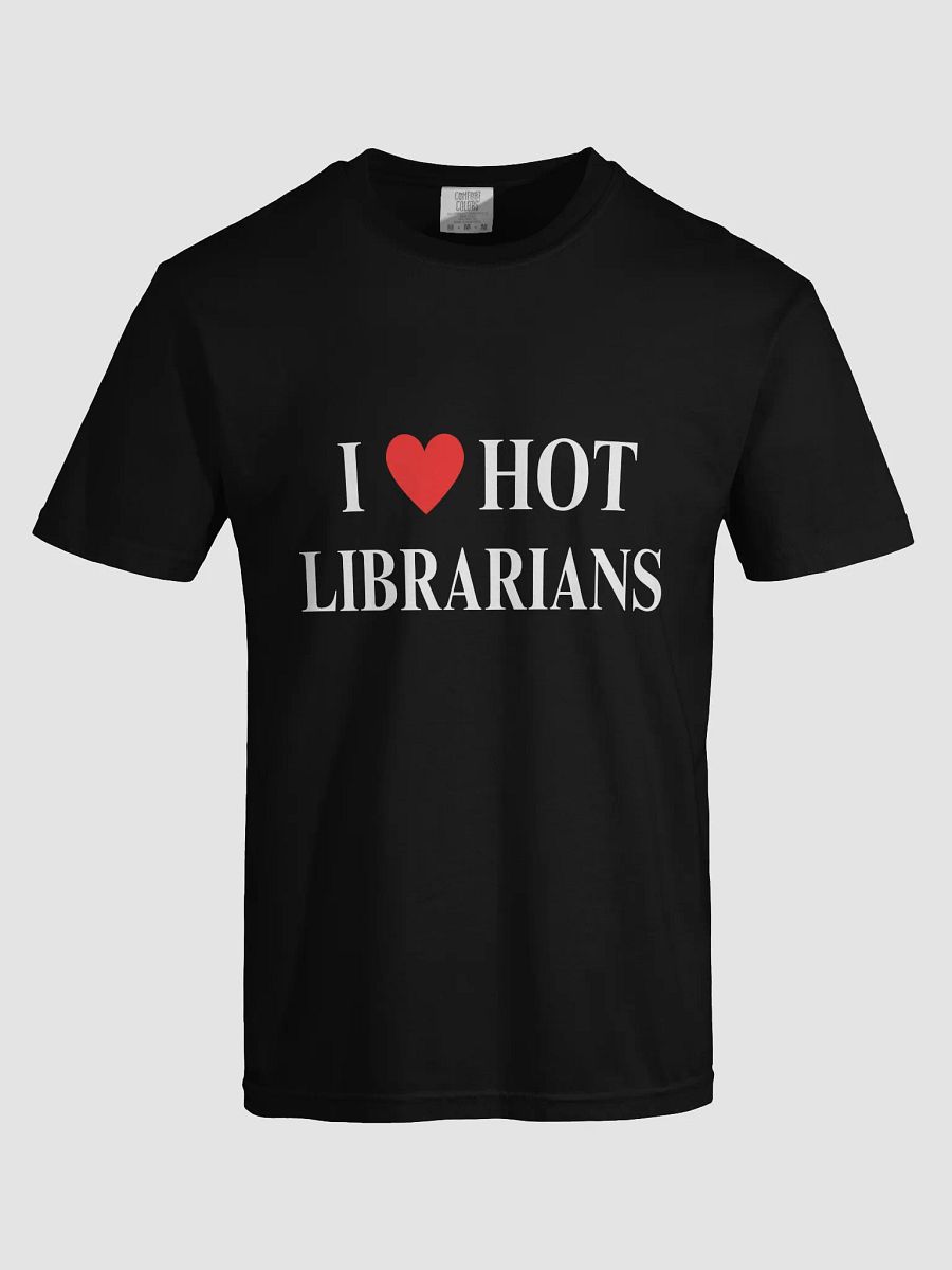 I HEART HOT LIBRARIANS TEE - BLACK product image (5)