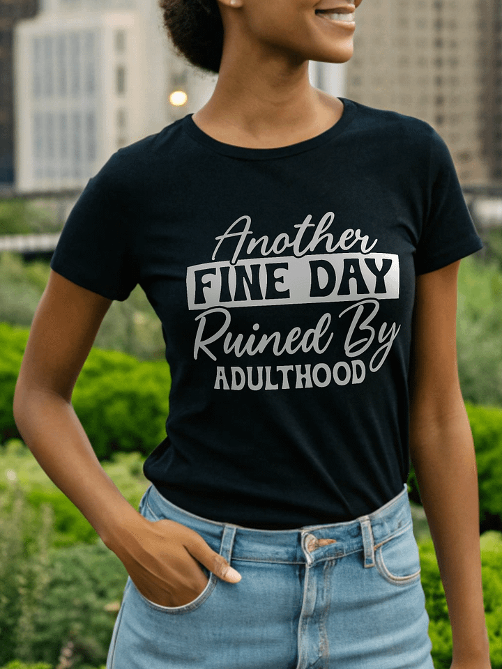 Another Fine Day Women's Black T-Shirt product image (1)