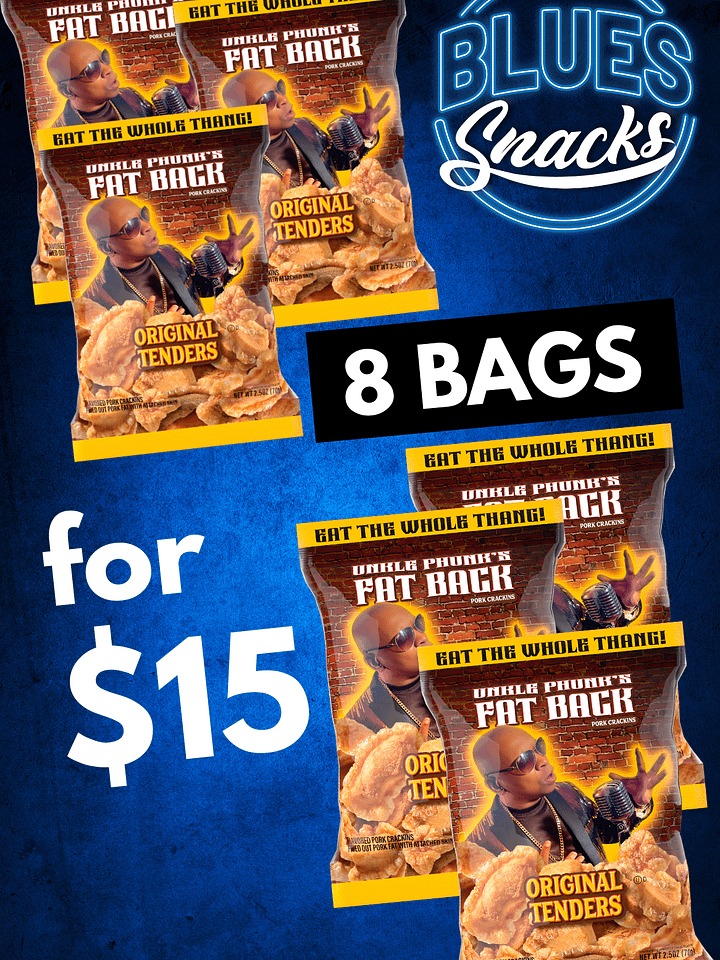 Unkle Phunk's Fat Back Original Tenders 2.5oz (8 Bags) product image (1)