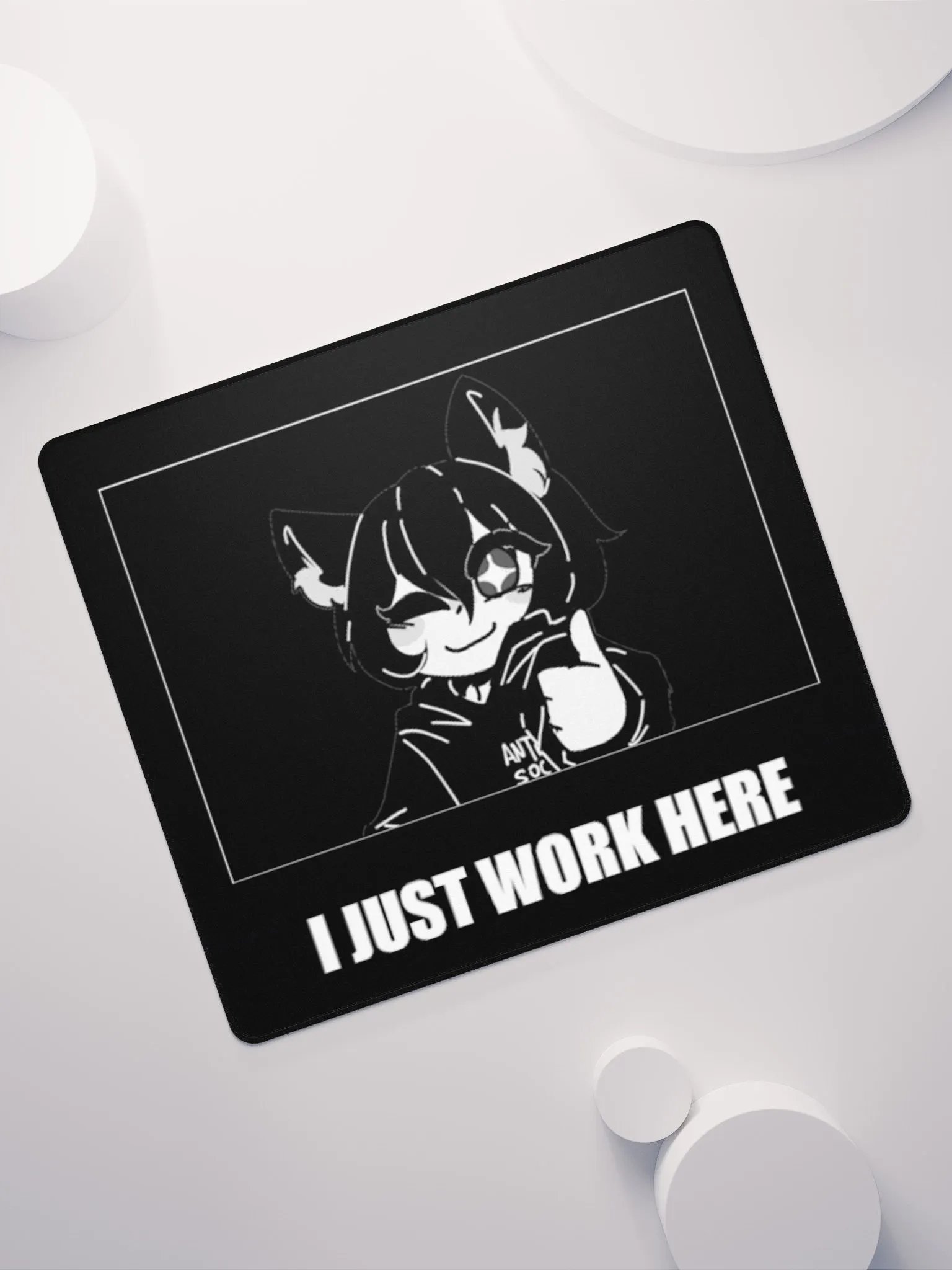 MØRI I JUST WORK HERE GAMING MOUSE PAD product image (7)