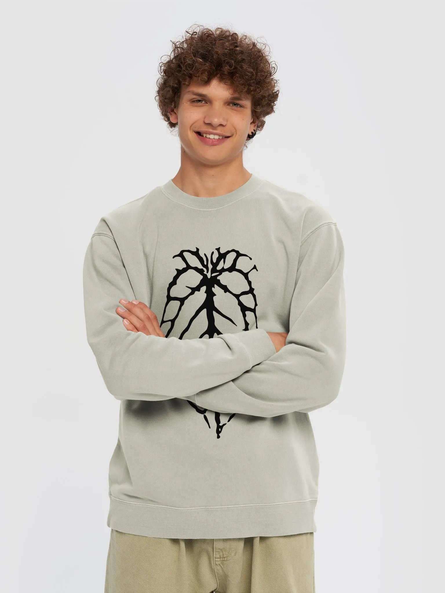CRYSTALLINUM 🤘🏾 unisex midweight pigment dyed sweatshirt product image (3)