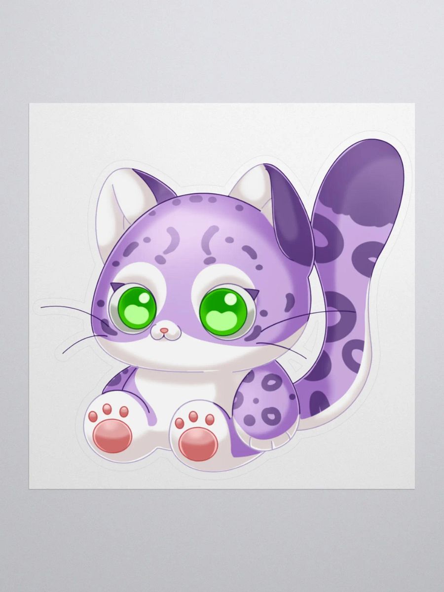 Katalae the SnowLeopard Plush Sticker product image (1)