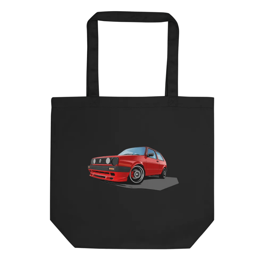 Sporty Red Hatchback Car Illustration Tote Bag product image (3)