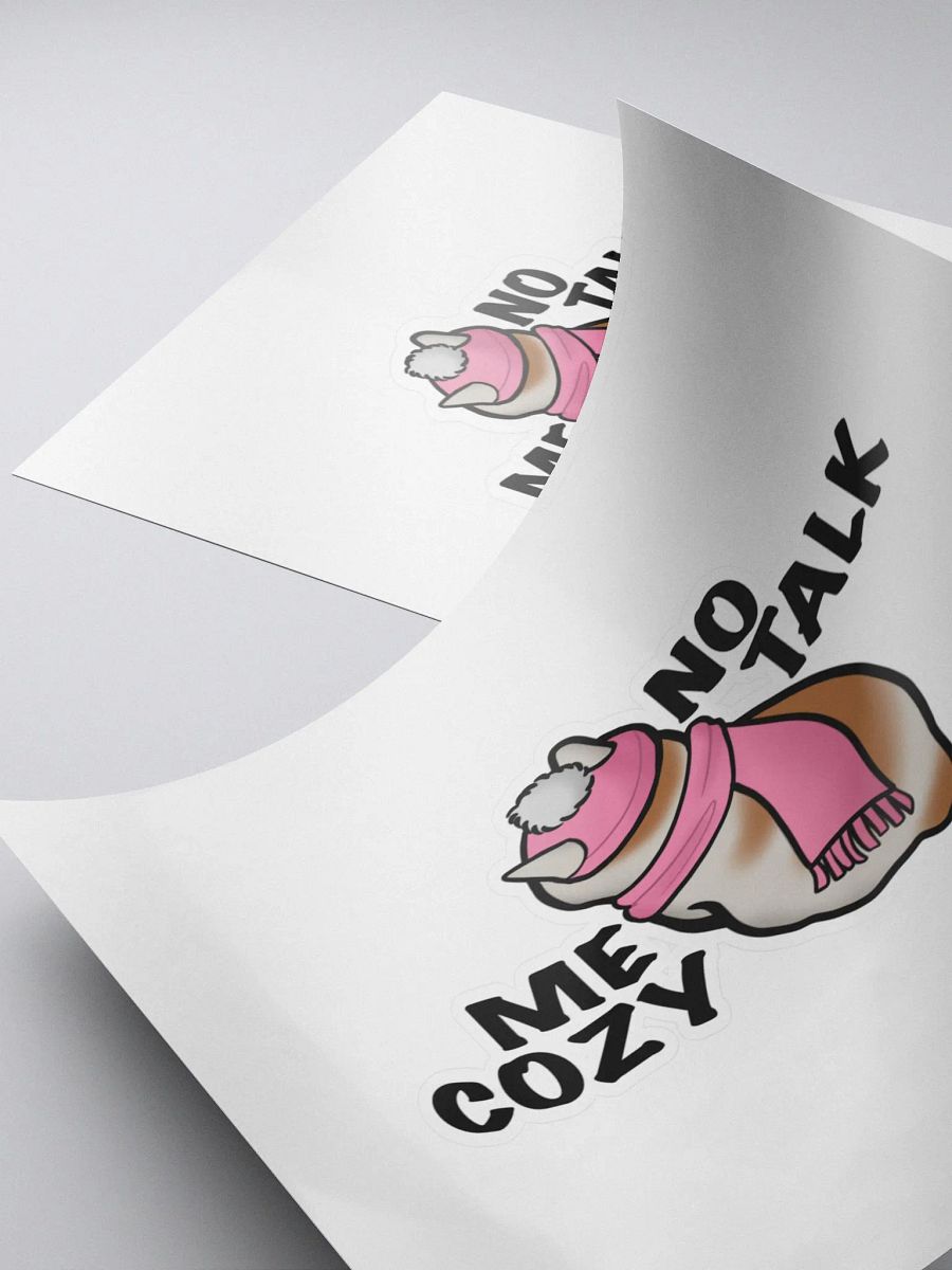 No Talk, Me Cozy (Sticker) product image (4)