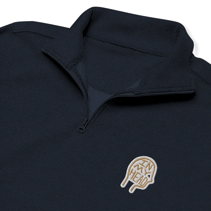 In My Head (brass bubble design) embroidered quarter zip product image (6)