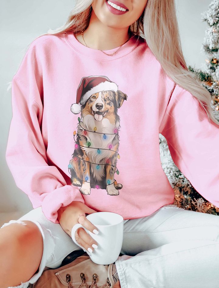 Funny Australian Shepherd(Red Merle) Christmas Sweatshirt product image (11)