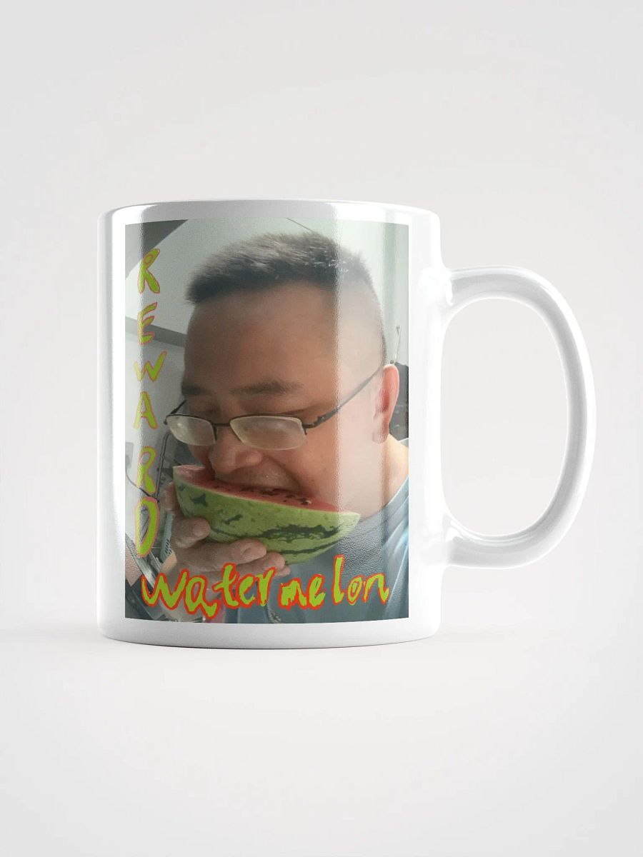 White Glossy Mug : watermelon reward product image (1)
