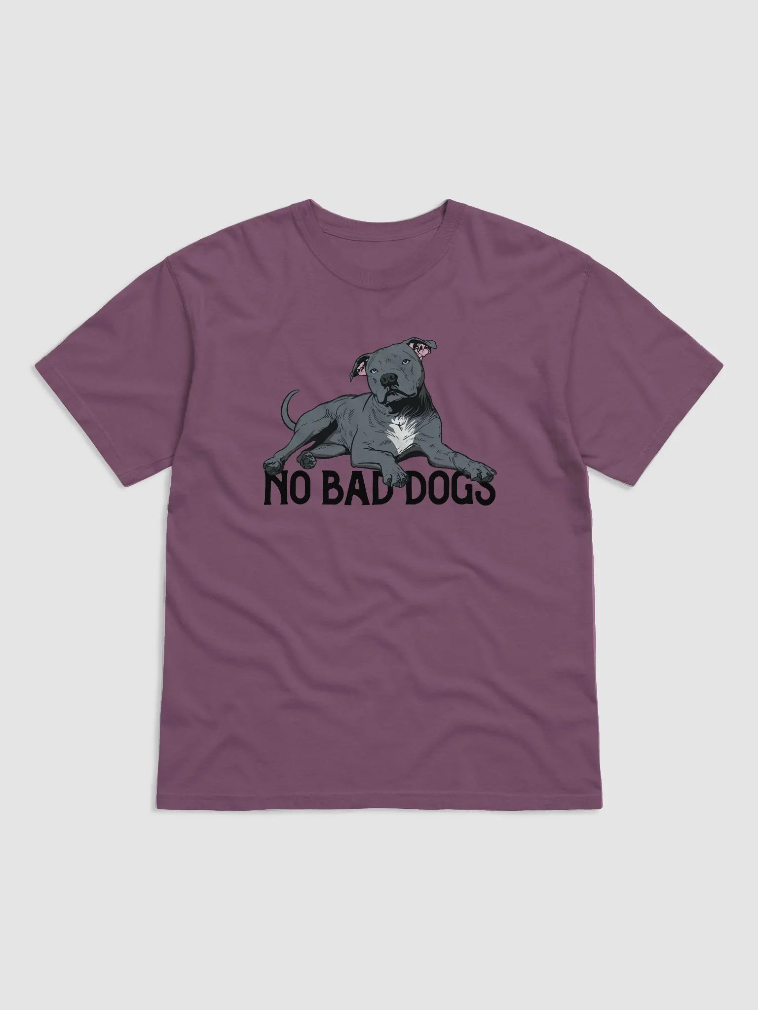 No Bad Dogs T-Shirt of a Pitbull Terrier (Blue) | Funny T-Shirt for Pittie and Staffordshire Owners product image (9)