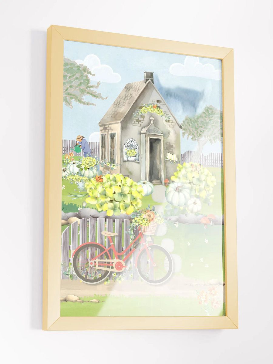 Happy Autumn English Pumpkin Garden Print 1 product image (4)