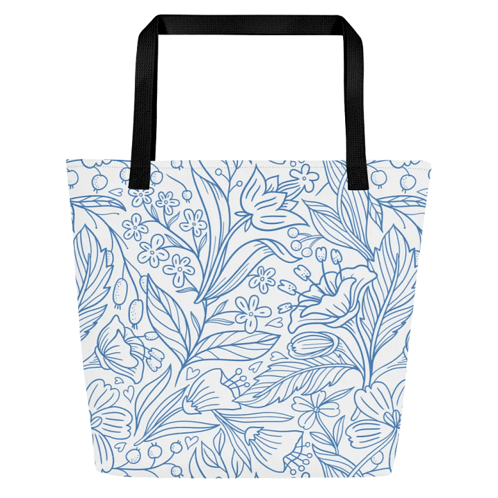 Winter Wonderland All-Over blue color print Tote Bag product image (1)