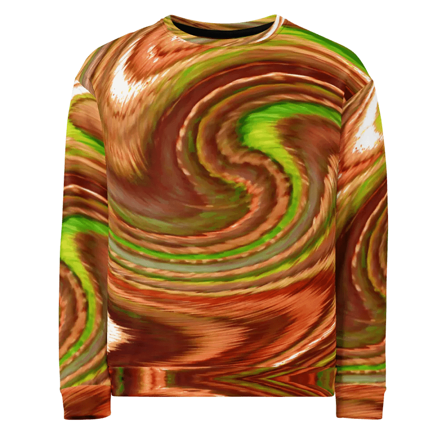 Abstract Swirling Earth Tones Lochan Water Reflections Unisex Sweatshirt product image (5)