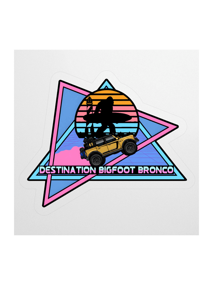 Destination Bigfoot Bronco JC Edition Retro-Inspired Decal (Multiple Sizes Available) product image (3)