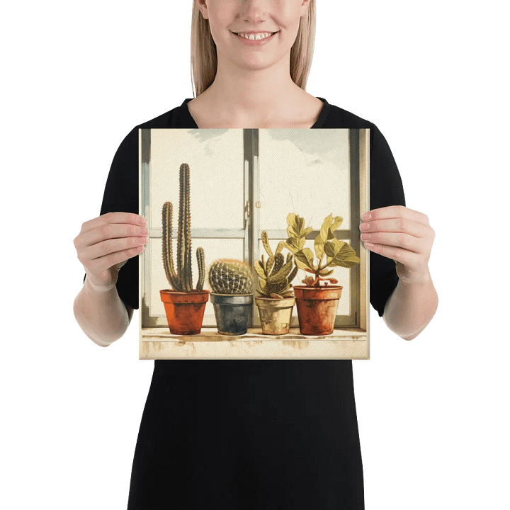 Art2401-04 Potted Plants Still Life - Canvas Print - sm product image (2)