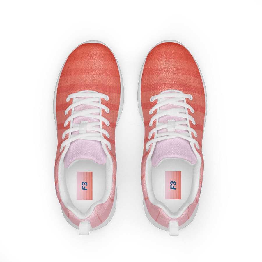 F3 Horse Logo Women's Athletic Shoes (Red & Pink) product image (2)