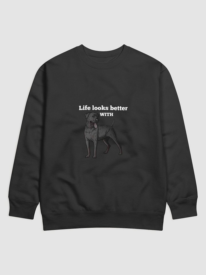 Trust The Vibe: "Life Looks Better with My Dog" Statement Sweatshirt product image (6)