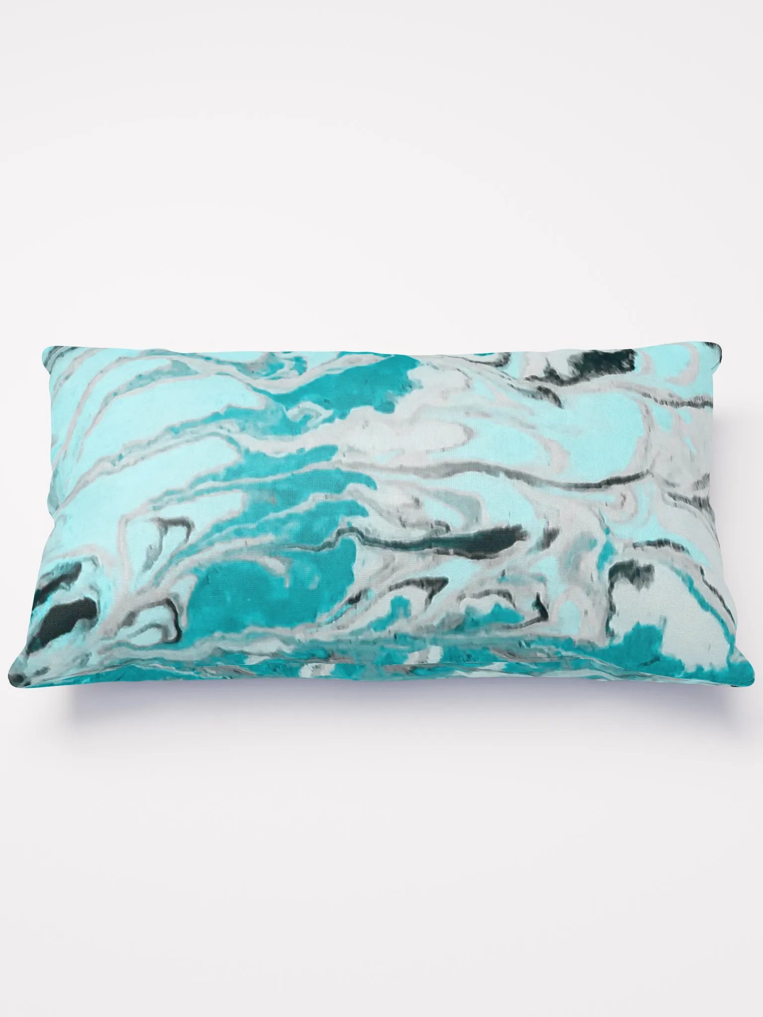 Fluid Turquoise Art Pillow product image (1)