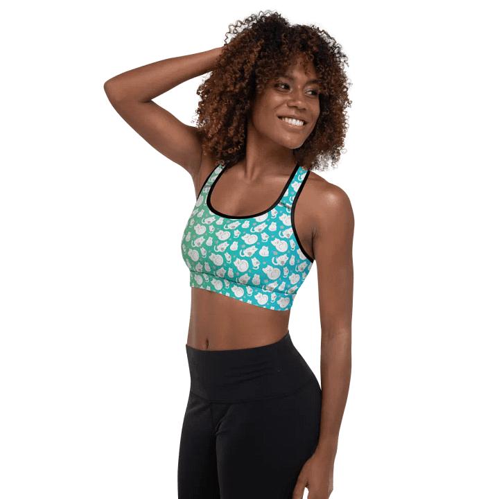 KITTY goes HERE! • all-over print padded sports bra by Sublicolor product image (2)