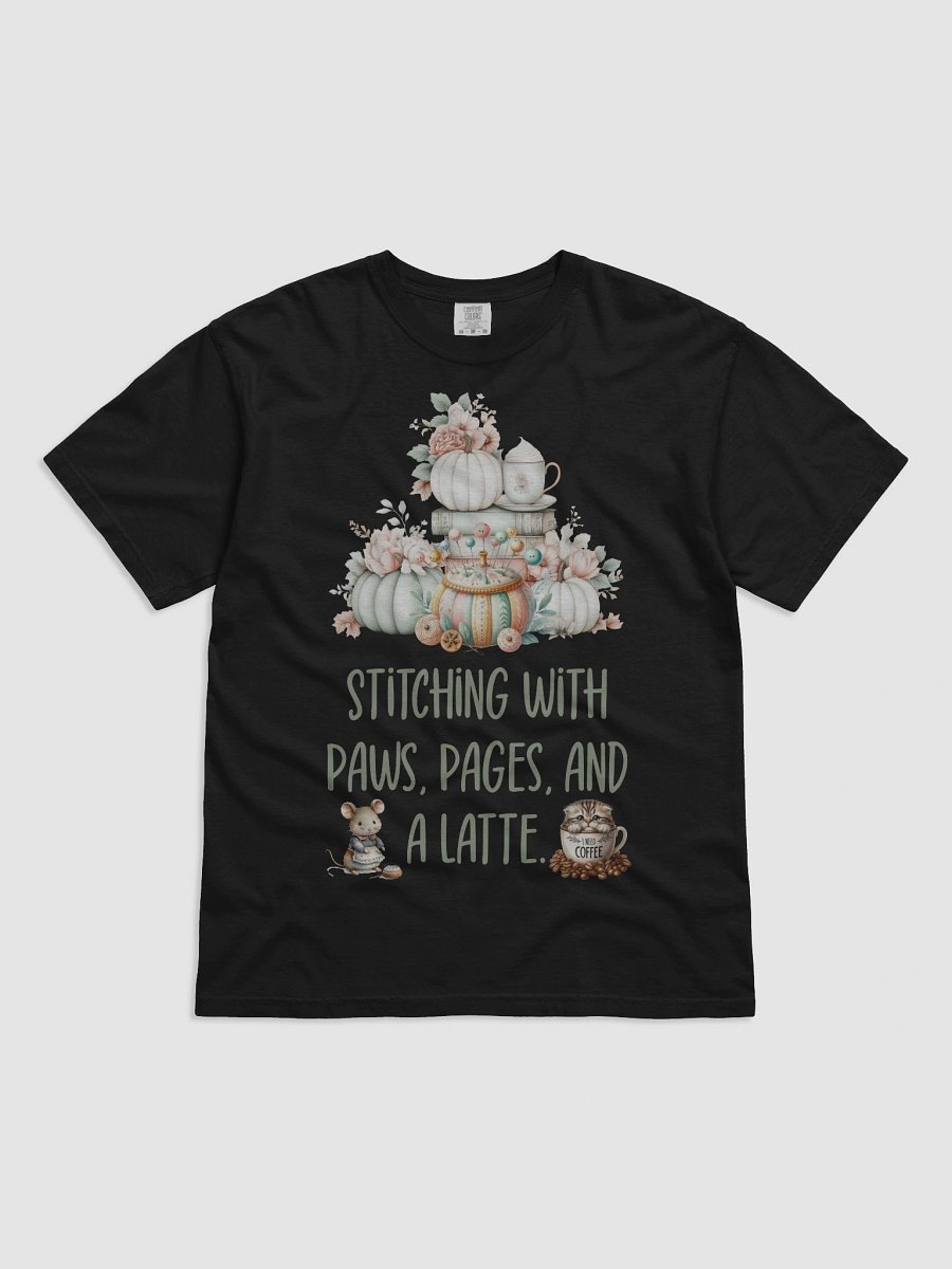 Whimsical Stitching and Latte Vibes T-Shirt product image (1)