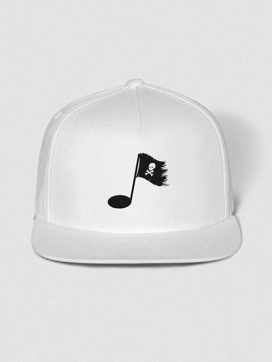 Music Pirate Embroidered Flat Bill Cap product image (1)