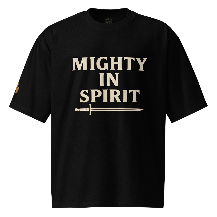 Mighty in spirit oversized tee product image (1)