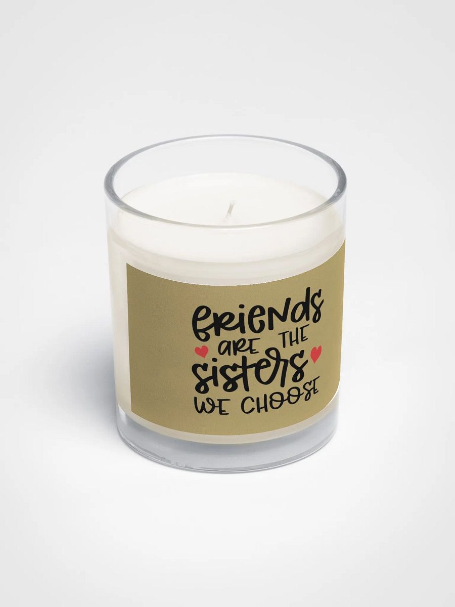 "Friends Are The Sisters We Choose" Soy Wax Candle Jar product image (2)