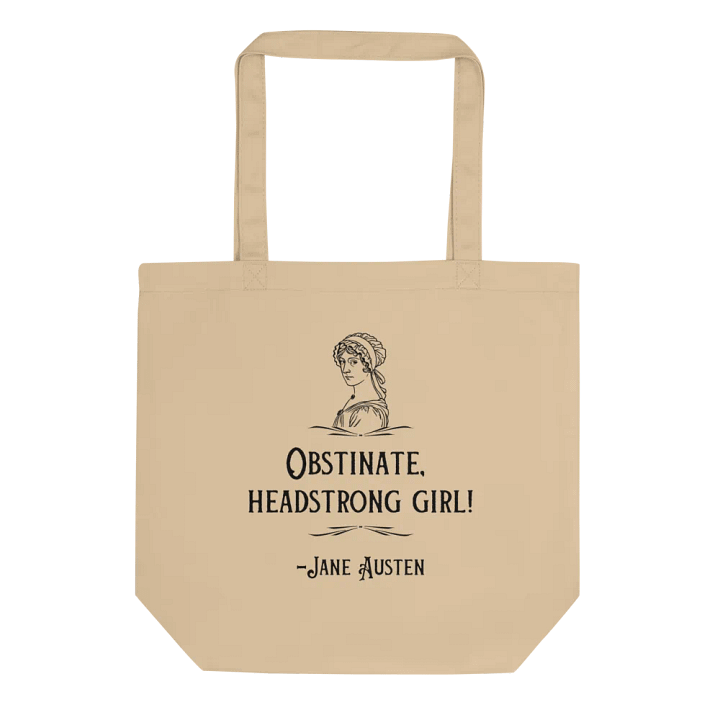 Obstinate Headstrong Girl Jane Austen Tote Bag product image (1)