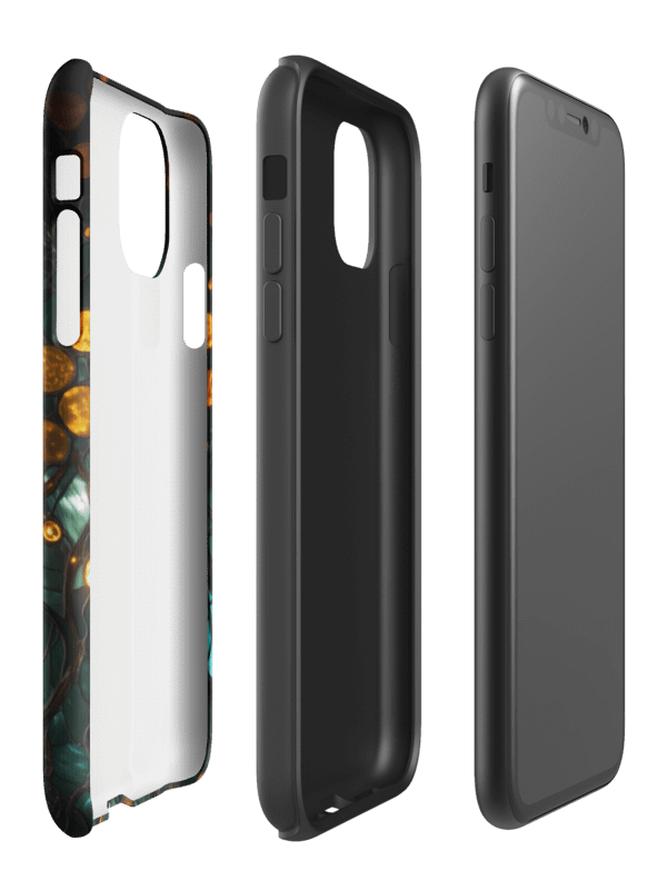 Celestial Moon and Eye Stained Glass Effect - Tough Phone Case product image (3)
