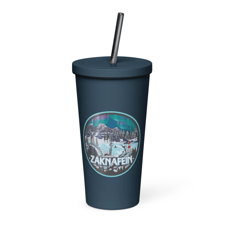 Zaknafein Logo Insulated Tumbler with a Straw product image (1)