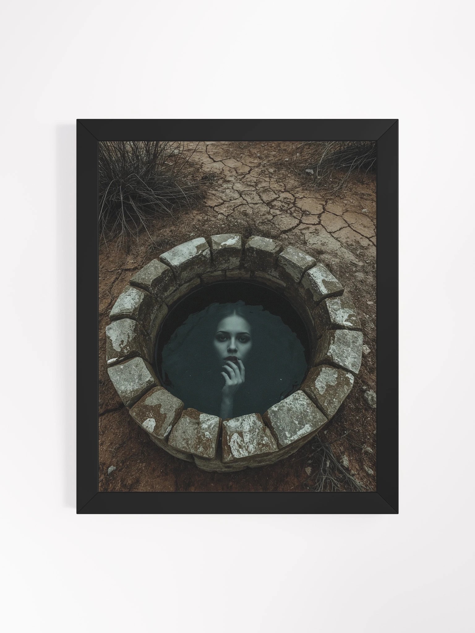 The Well That Watches Framed Print product image (2)
