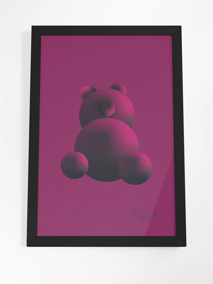 Purple Bear Framed Matte Poster product image (8)