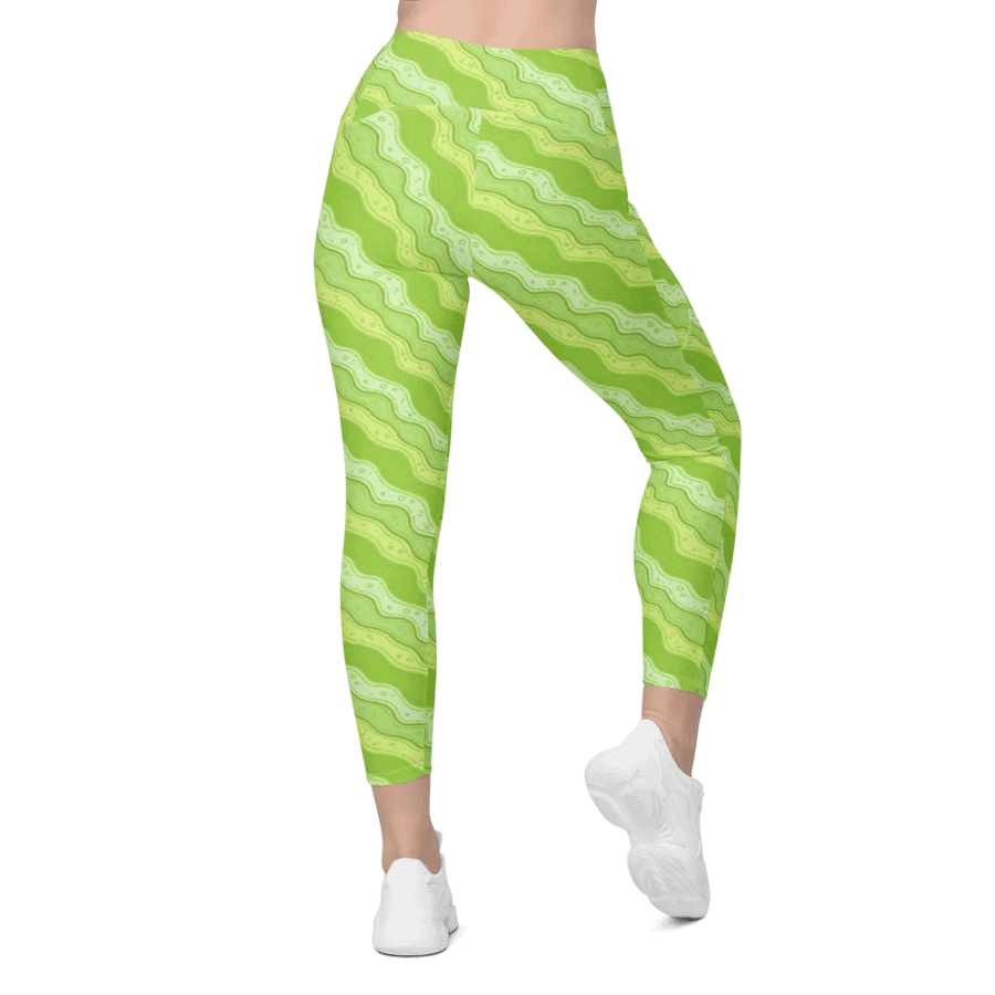 Green Wiggle Leggings (With Pockets!!) product image (3)