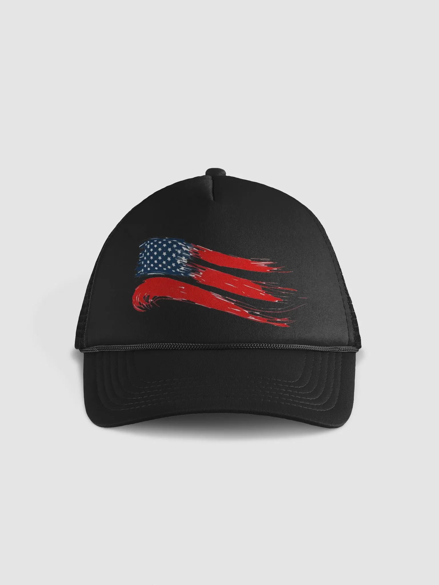 Stars & Stripes Brushstroke Trucker Hat product image (1)