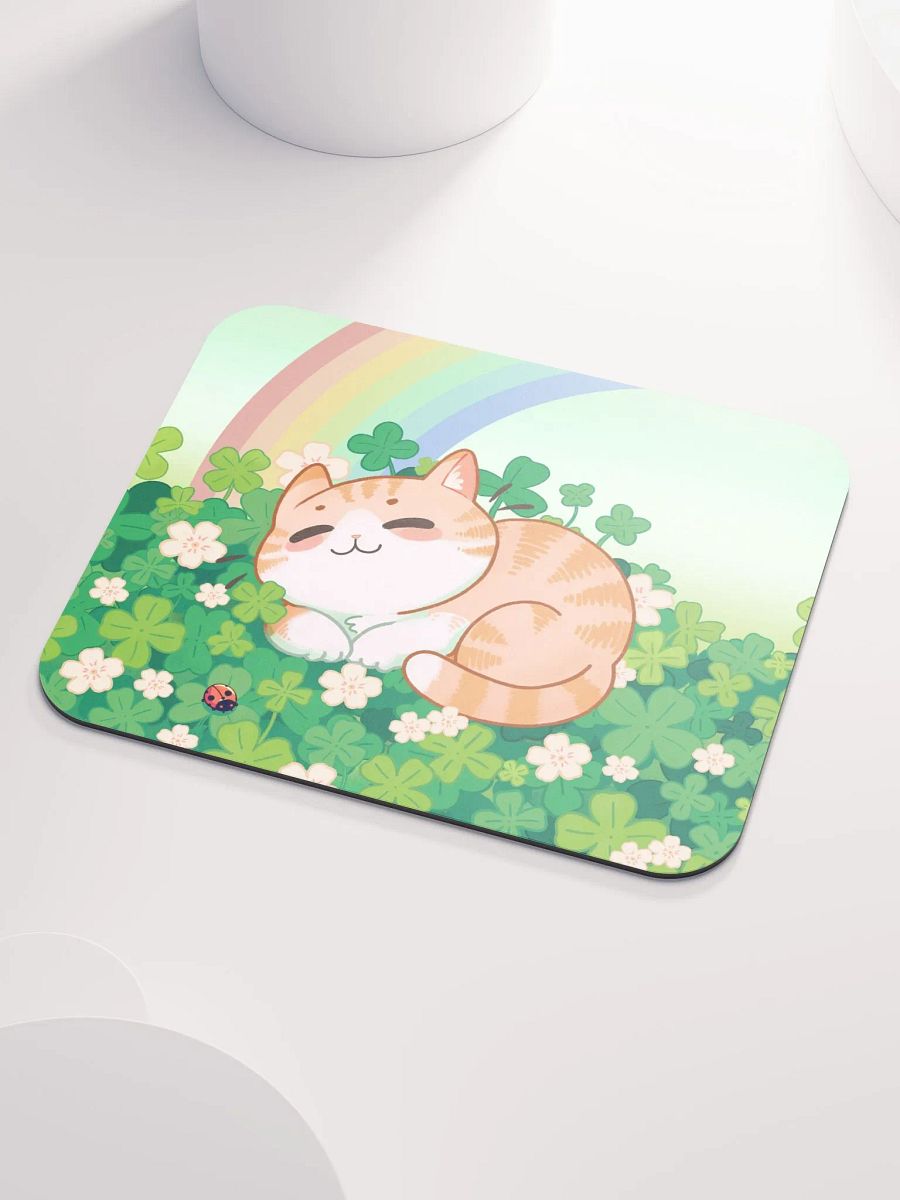 Lucky cat St. Patrick Irish charm - mouse pad product image (5)