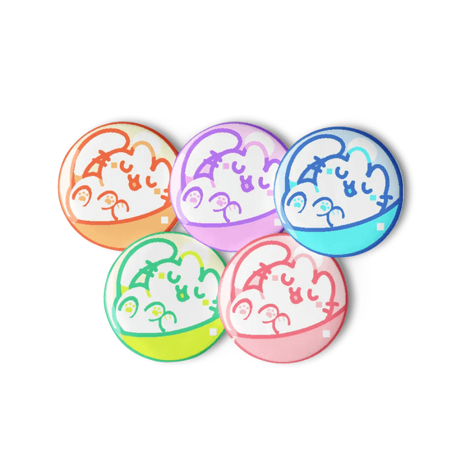 🌈🐾 Capsule Toy Cat (Pins) Rainbow | By Plushpon product image (11)